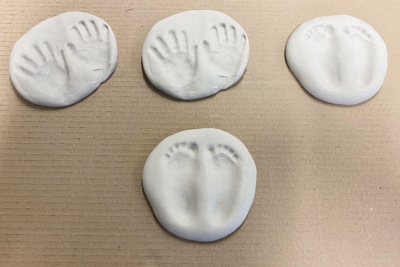 3DZ Kunst&Design Babyhand und Fußabdruck