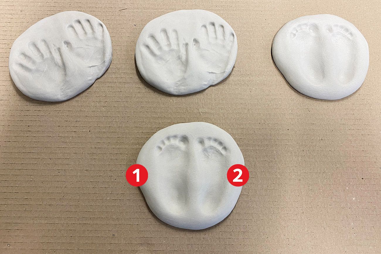 3DZ Kunst Baby Hand- und Fußabdruck